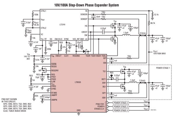 10V/100A step-down phase expander system