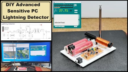 Advanced Sensitive Lightning detector with PC Graph
