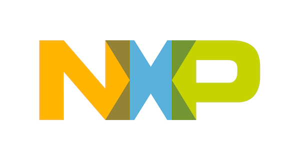 A colored version of the NXP logo.