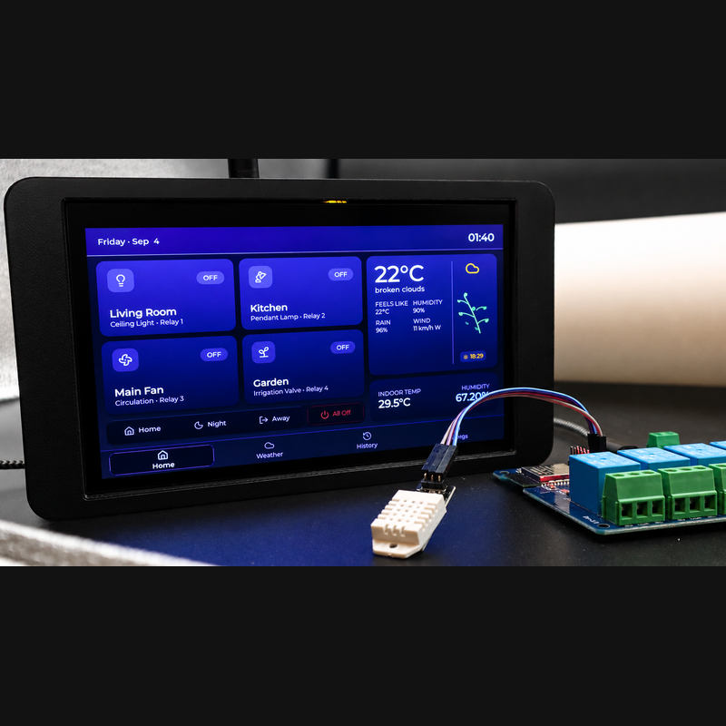 ESP32 Touchscreen Home Automation Control Panel - ESPHome